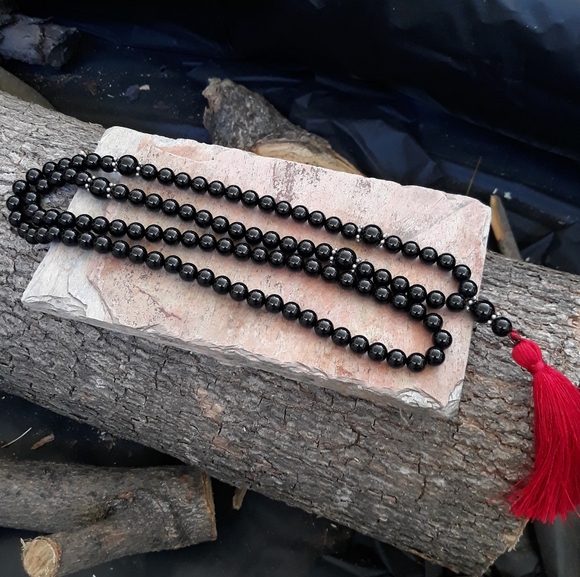 Handmade 108 Black Onyx Mala - Picture 4 of 6